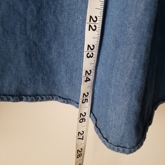 Pendleton Denim Blue Button Down Long Sleeve Shirt Size L - Picture 11 of 11